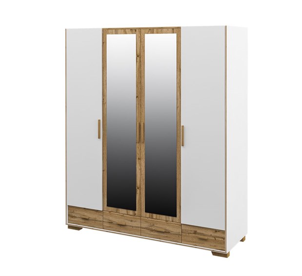 Шкаф для одежды Fortis МН-036-34 Сканди белый МН-036-34