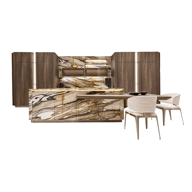 Кухня c островом Visionnaire By Ipe Cavalli Villa d'Este Кухня c островом Visionnaire By Ipe Cavalli Villa d'Este