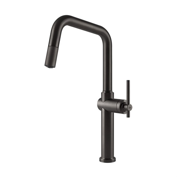 Смеситель для кухни Gessi HABITO                                                    
                            60652#707 цвет-Black Metal Brushed PVD 60652#707