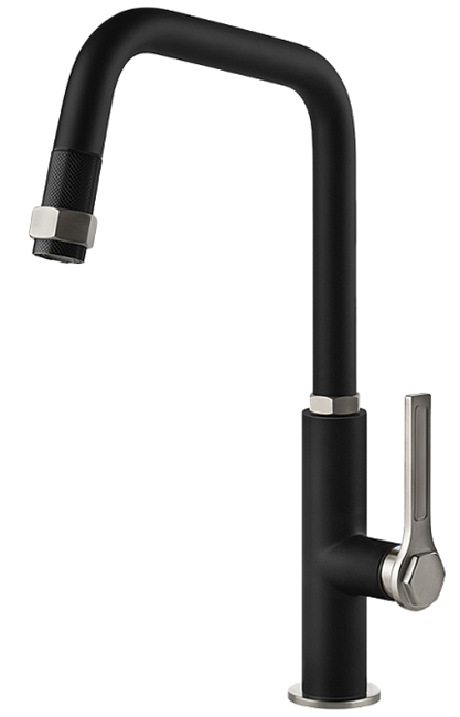Смеситель для кухни Gessi OFFICINE                                                    
                            60053#599 матовый черный/Finox 60053#599