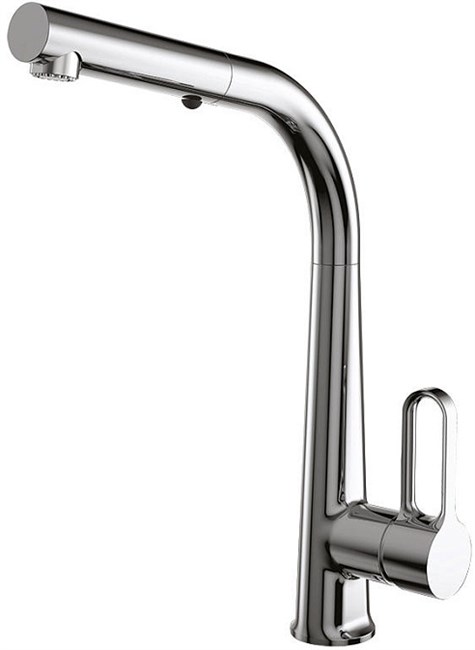 Смеситель для кухни Carlo Frattini Kitchen                                                    
                            F7026CS BRUSHED BLACK CHROME F7026CS