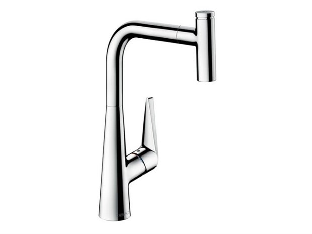 Смеситель для кухни, Hansgrohe, Talis Select M51, цвет-сталь 72821800
