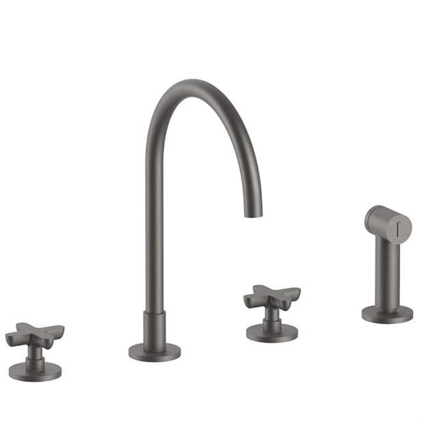 Смеситель для кухни Fantini ICONA CLASSIC                                                    
                            53.P5.R051 Matt Gun Metal PVD 53.P5.R051