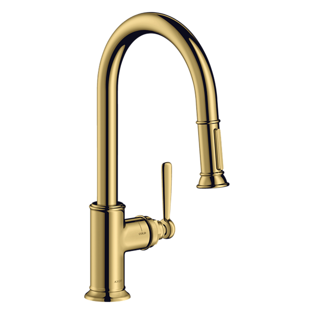 Смеситель для кухни AXOR Montreux                                                    
                            16581990 цвет-полированное золото 16581990