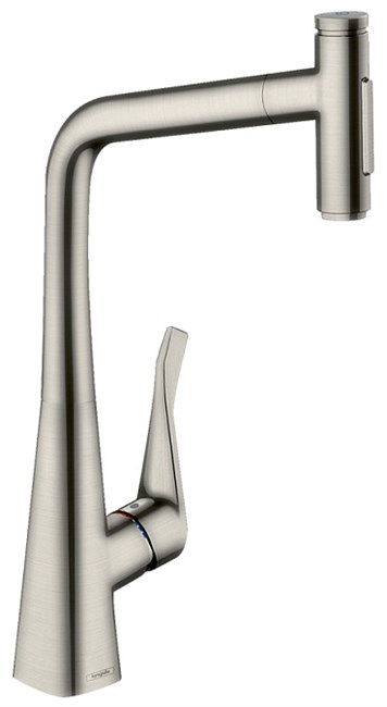 Смеситель для кухни HANSGROHE METRIS SELECT M71                                                    
                            73820800 сталь 73820800