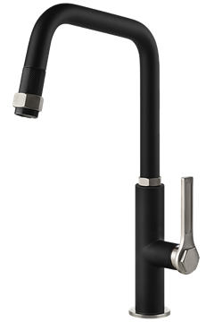 Смеситель для кухни Gessi OFFICINE                                                    
                            60053#599 матовый черный/Finox 60053#599
