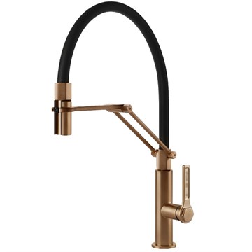 Смеситель для кухни Gessi OFFICINE                                                    
                            60055#726 цвет-warm bronze brushed PVD 60055#726