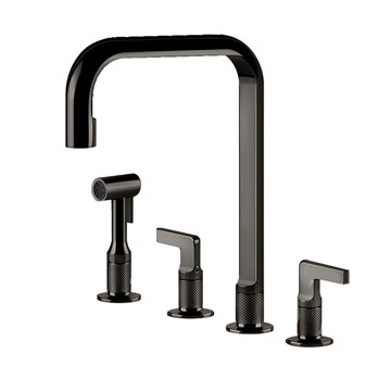 Смеситель для кухни Gessi INCISO                                                    
                            58703#706 black metal PVD 58703#706