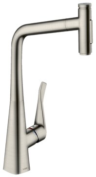 Смеситель для кухни HANSGROHE METRIS SELECT M71                                                    
                            73820800 сталь 73820800