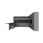 Кухонная мебель Eggersmann Paso (без аксессуаров)                                                    
                            MK2 (345898) 2712 nano black, laminate dark grey, worktop - 12mm fenix core 2712 Кухонная мебель Eggersmann Paso (без аксессуаров)                                                   