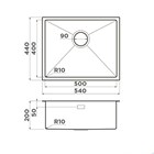 Мойка  Omoikiri TAKI 54-U/IF MICRODECOR IN                                                    
                            4997467 нержавеющая сталь 4997467