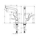Смеситель для кухни HANSGROHE Metris                                                    
                            14883000 хром 14883000