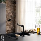 Смеситель для кухни, Hansgrohe, Aqittura M91, цвет-черный матовый 76804670