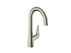 Смеситель для кухни, Hansgrohe, Talis M51, цвет-сталь 72814800