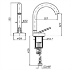 Смеситель для раковины Zucchetti                                                     
                            ZIS1401.N6 ZIS1401.N6
