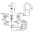 Смеситель для раковины Zucchetti                                                     
                            ZMM5503.N1 ZMM5503.N1