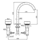 Смеситель для раковины Zucchetti                                                     
                            ZIS5340.N6 ZIS5340.N6