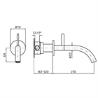Смеситель для раковины Zucchetti                                                     
                            ZIS2815.C51V5 ZIS2815.C51V5