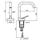 Смеситель для раковины Zucchetti                                                     
                            ZIS1400.P31 ZIS1400.P31