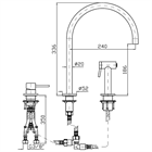 Смеситель для раковины Zucchetti                                                     
                            ZHK441.XP31 ZHK441.XP31