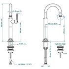 Смеситель для кухни THG                                                     
                            G7H-6500H G7H-6500H