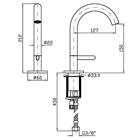 Смеситель для раковины Zucchetti                                                     
                            ZIS2811.P91R5 ZIS2811.P91R5