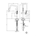 Смеситель для кухни Gessi HABITO                                                    
                            60852#708 цвет-браш.медь PVD 60852#708
