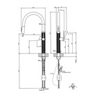 Смеситель для кухни Gessi 316 MECCANICA                                                    
                            60824#708 цвет-браш.медь PVD 60824#708