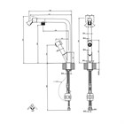 Смеситель для кухни Gessi FISSO                                                    
                            60640#299 цвет-черный матовый 60640#299