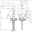 Смеситель для кухни Gessi ACCIAIO                                                    
                            60596#239 цвет-steel brushed 60596#239