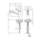 Смеситель для кухни Gessi THALIUM                                                    
                            60533#299 цвет-черный матовый 60533#299