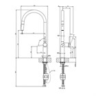 Смеситель для кухни Gessi STELO                                                    
                            60303#276 цвет-matte agave 60303#276