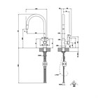 Смеситель для кухни Gessi HELIUM                                                    
                            60077#299 цвет-черный матовый 60077#299