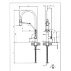 Смеситель для кухни Gessi OFFICINE                                                    
                            60055#726 цвет-warm bronze brushed PVD 60055#726