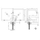 Смеситель для кухни Gessi SU&GIU’                                                    
                            50311#149 цвет-finox brushed nickel 50311#149