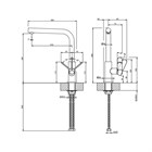 Смеситель для кухни Gessi HELIUM                                                    
                            50105#149 цвет-finox brushed nickel 50105#149