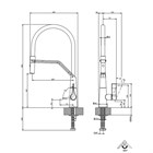 Смеситель для кухни Gessi PROTON                                                    
                            17191#299 цвет-черный матовый 17191#299