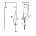 Смеситель для кухни Gessi PROTON                                                    
                            17177#149 цвет-finox brushed nickel 17177#149