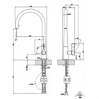 Смеситель для кухни Gessi                                                     
                            17155#299 цвет-черный матовый 17155#299