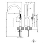 Смеситель для кухни Gessi STELO                                                    
                            60313#299 цвет-черный матовый 60313#299