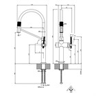 Смеситель для кухни Gessi                                                     
                            60664#708 цвет-браш.медь PVD 60664#708