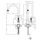 Смеситель для кухни Gessi                                                     
                            60620#707 цвет-black metal brushed PVD 60620#707