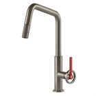 Смеситель для кухни Gessi OFFICINE V                                                    
                            60203#149 finox brushed nickel, рычаг красный 60203#149
