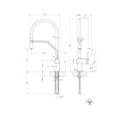 Смеситель для кухни Gessi INEDITO                                                    
                            60429#149 finox brushed nickel 60429#149