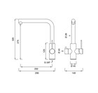 Смеситель для кухни CEA MILO360                                                    
                            MIL206 MIL206