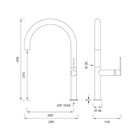 Смеситель для кухни CEA INNOVO                                                    
                            INV09S сталь матовая INV09S