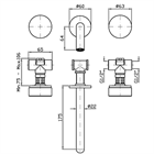 Смеситель для раковины Zucchetti                                                     
                            ZIS6640.C50 ZIS6640.C50