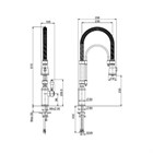 Смеситель для кухни Carlo Frattini Herend cucina                                                    
                            F7030SN никель F7030SN