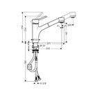 Смеситель для кухни HANSGROHE Talis S                                                    
                            32841000 хром 32841000