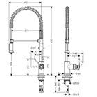 Смеситель для кухни AXOR Montreux                                                    
                            16582800 под сталь 16582800